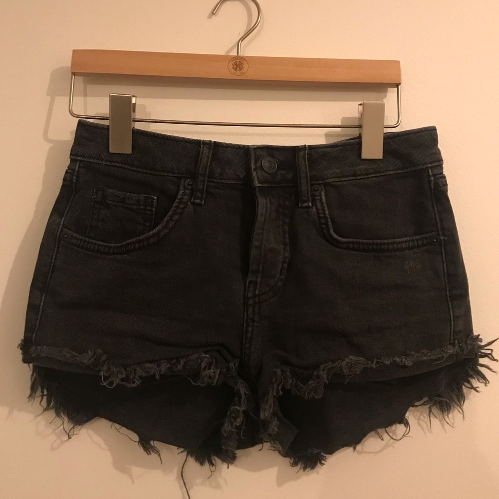 Forever 21 Black Denim Shorts